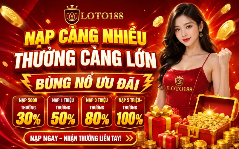 Tổng Hợp Khuyến Mãi Nạp Tiền Đỉnh Cao Tại Loto188