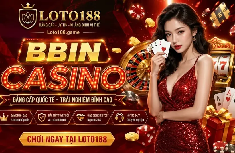  Bbin Casino cùng nền tảng giải trí thượng lưu Loto188 đã kiến tạo nên một chuẩn mực Luxury đích thực
