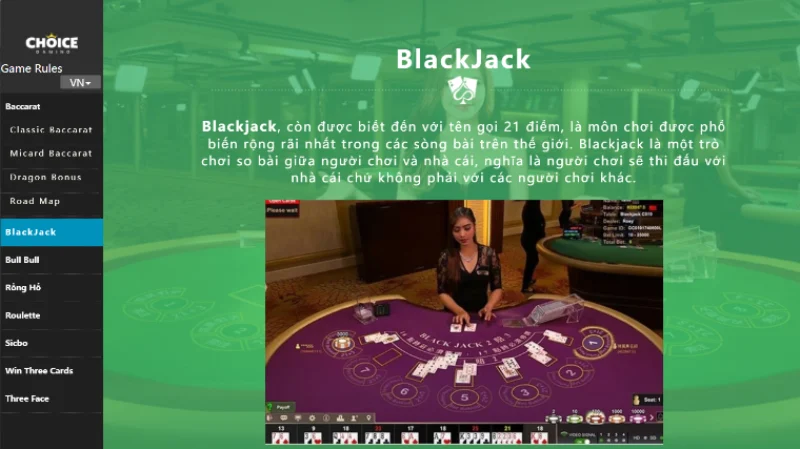 Quy Tắc Chơi Blackjack Sảnh Play Ace