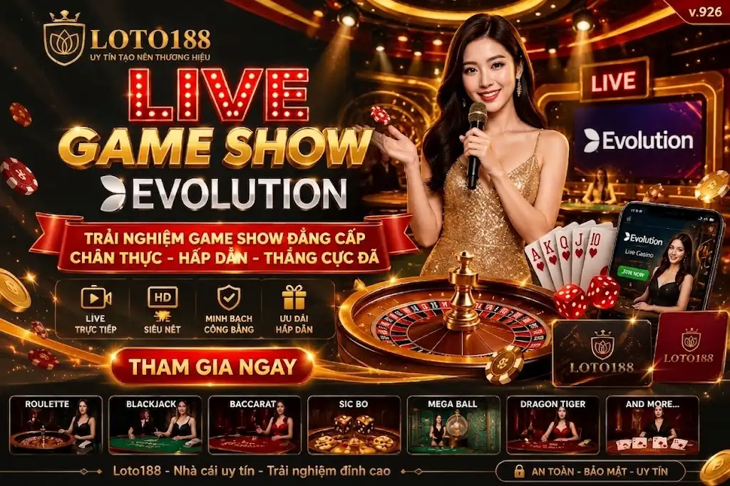 Game show casino trực tuyến evolution