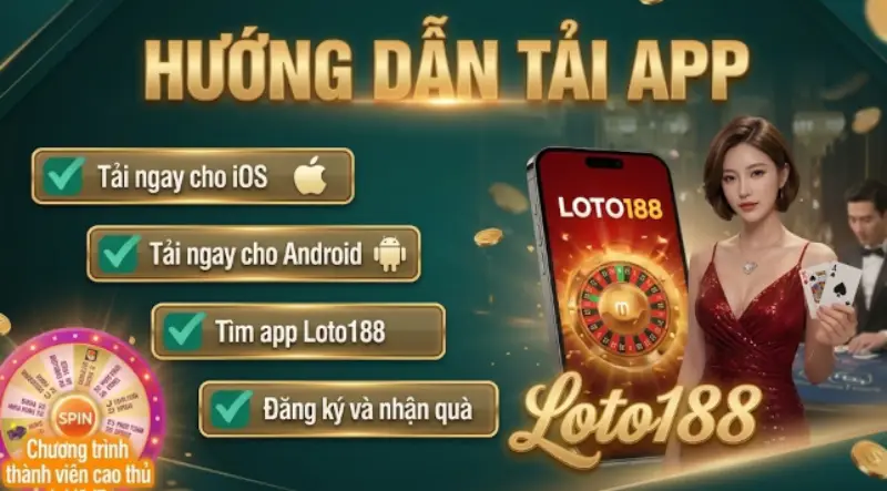 Hãy cùng khám phá từng thao tác tải app Loto188 chuẩn xác, nhanh chóng và hoàn toàn miễn phí .