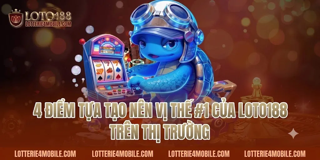4 điểm tựa tạo nên vị thế dẫn đầu thị trường của nhà cái Loto188