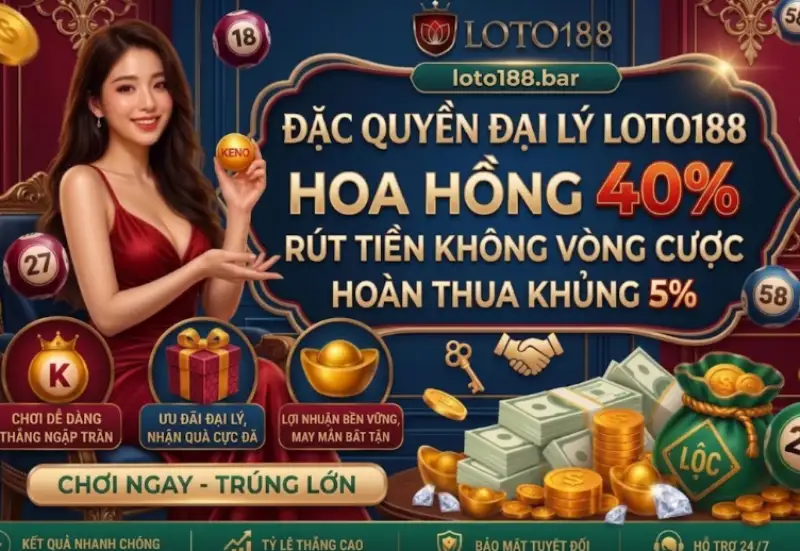 Khuyến mãi đặc quyền đại lý Loto188